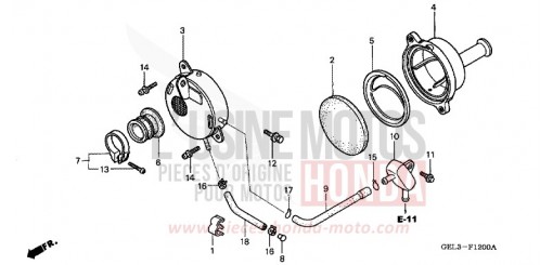 AIR CLEANER XR50R2 de 2002